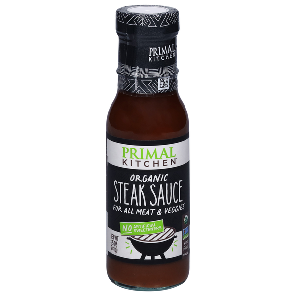 Primal Kitchen Steak Sauce, Organic, No Cane Sugar, 8.5oz